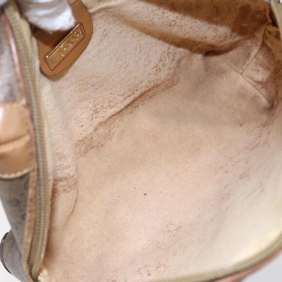 GUCCI Micro GG Supreme Shoulder Bag PVC Brown Gold - Picture 13 of 16